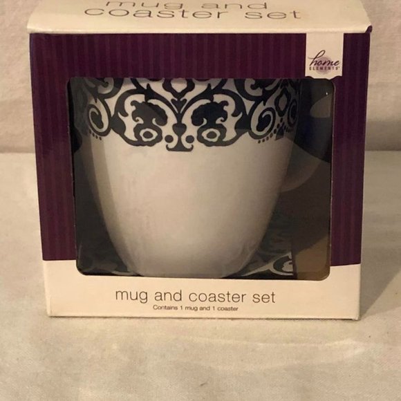 NIB Home Elements Mug & Coaster Set W/ Box - Picture 8 of 8